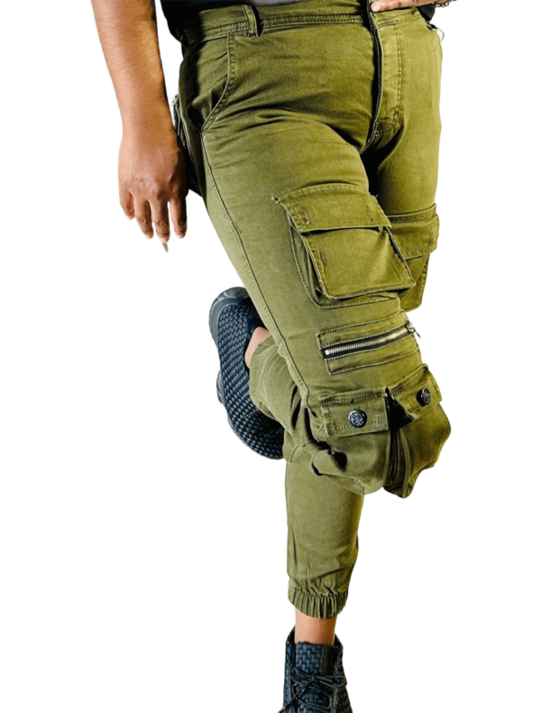 Green Cargo denim pants - Image 9