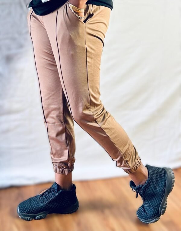 Women Brown Silky Soft Pants - Image 2