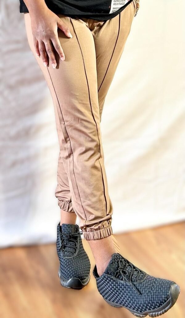 Women Brown Silky Soft Pants - Image 5