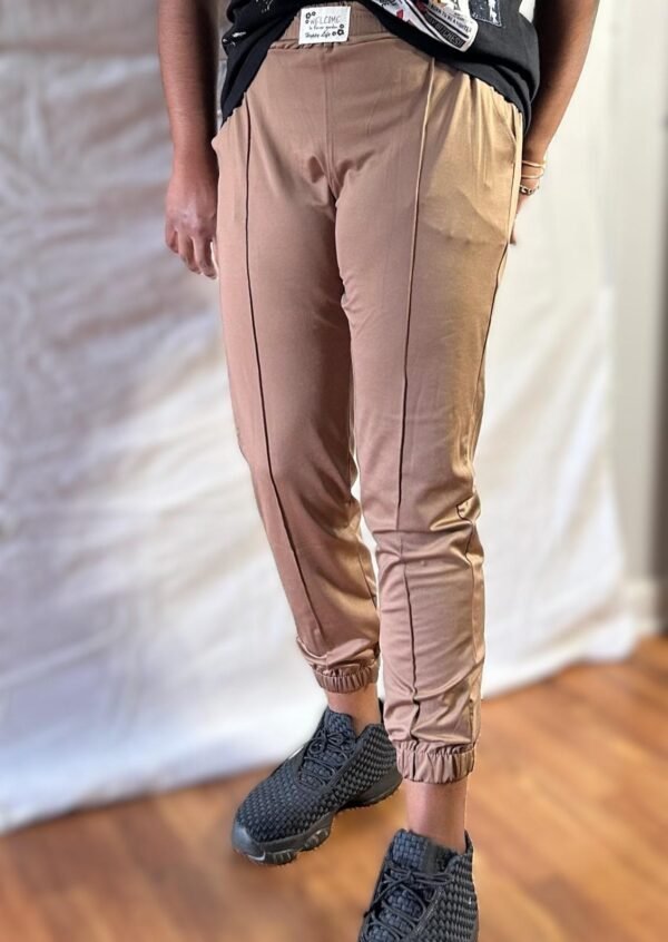 Women Brown Silky Soft Pants - Image 6