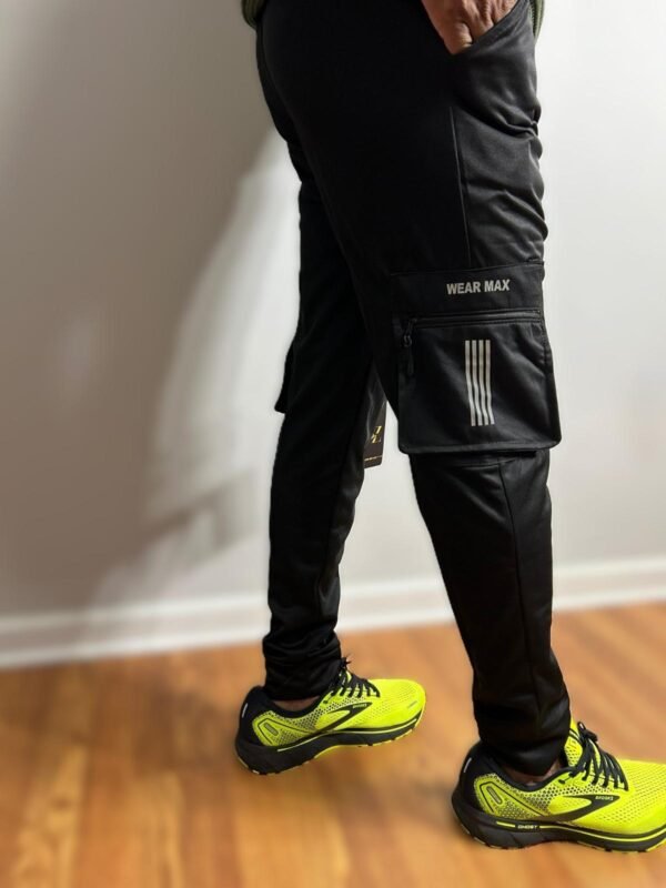 Black Scuba  Reflective Sport Pants