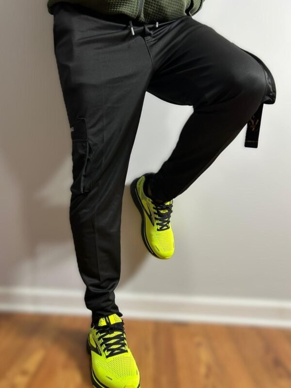 Black Scuba  Reflective Sport Pants - Image 4