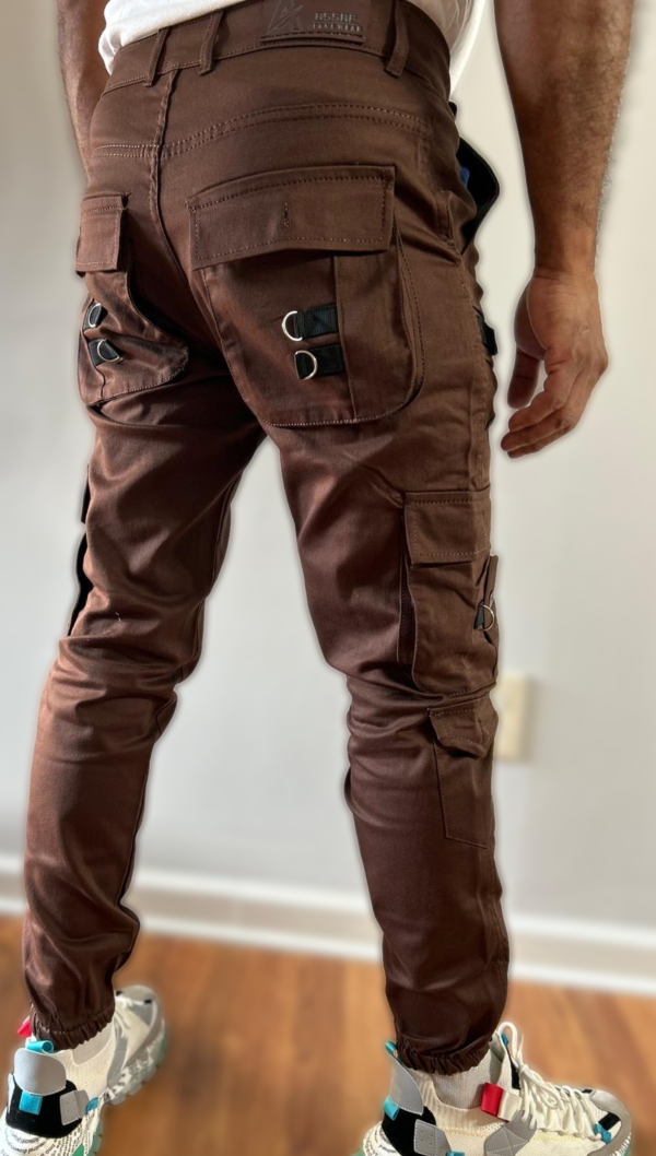 Slim Fit Brown Cargo Pants